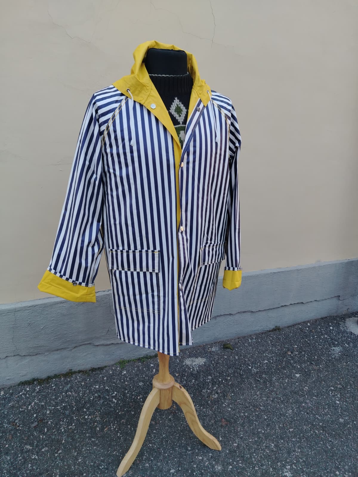 Impermeabile Vintage a Righe – Stile Marinaro / Fisherman Jacket