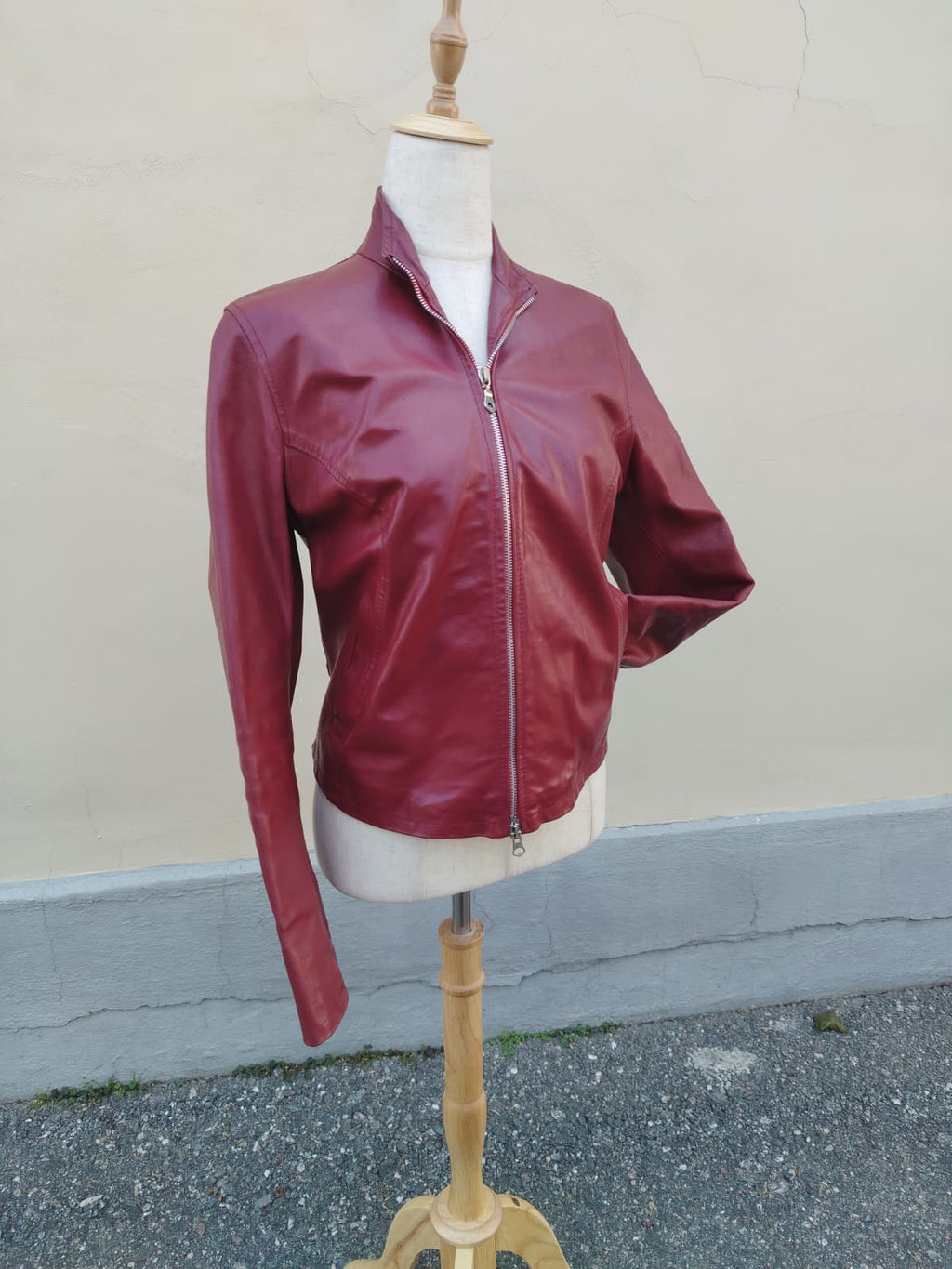 Giacca Biker Bordeaux