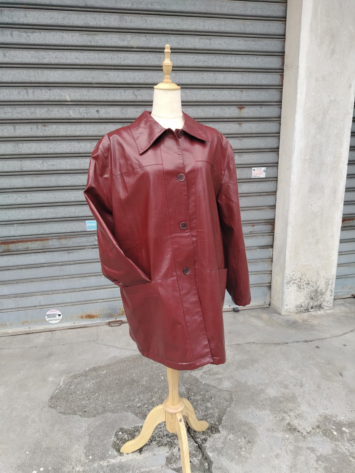 Car Coat Vintage in pelle anni 90'