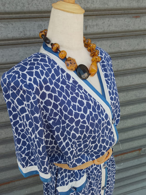 Abito in cotone anni 80' - Vestito da mare vintage