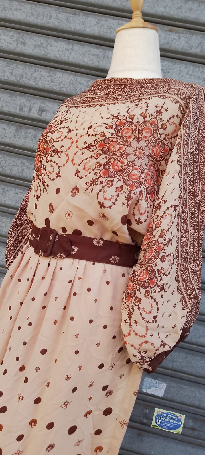 Abito anni 70' sartoriale - Vestito elegante Vintage