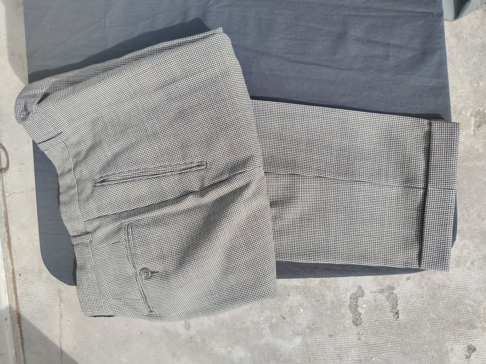 Abito anni 90' uomo - Completo due pezzi Pied de Poule