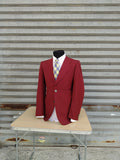 Giacca rossa anni 70' - Blazer in lana