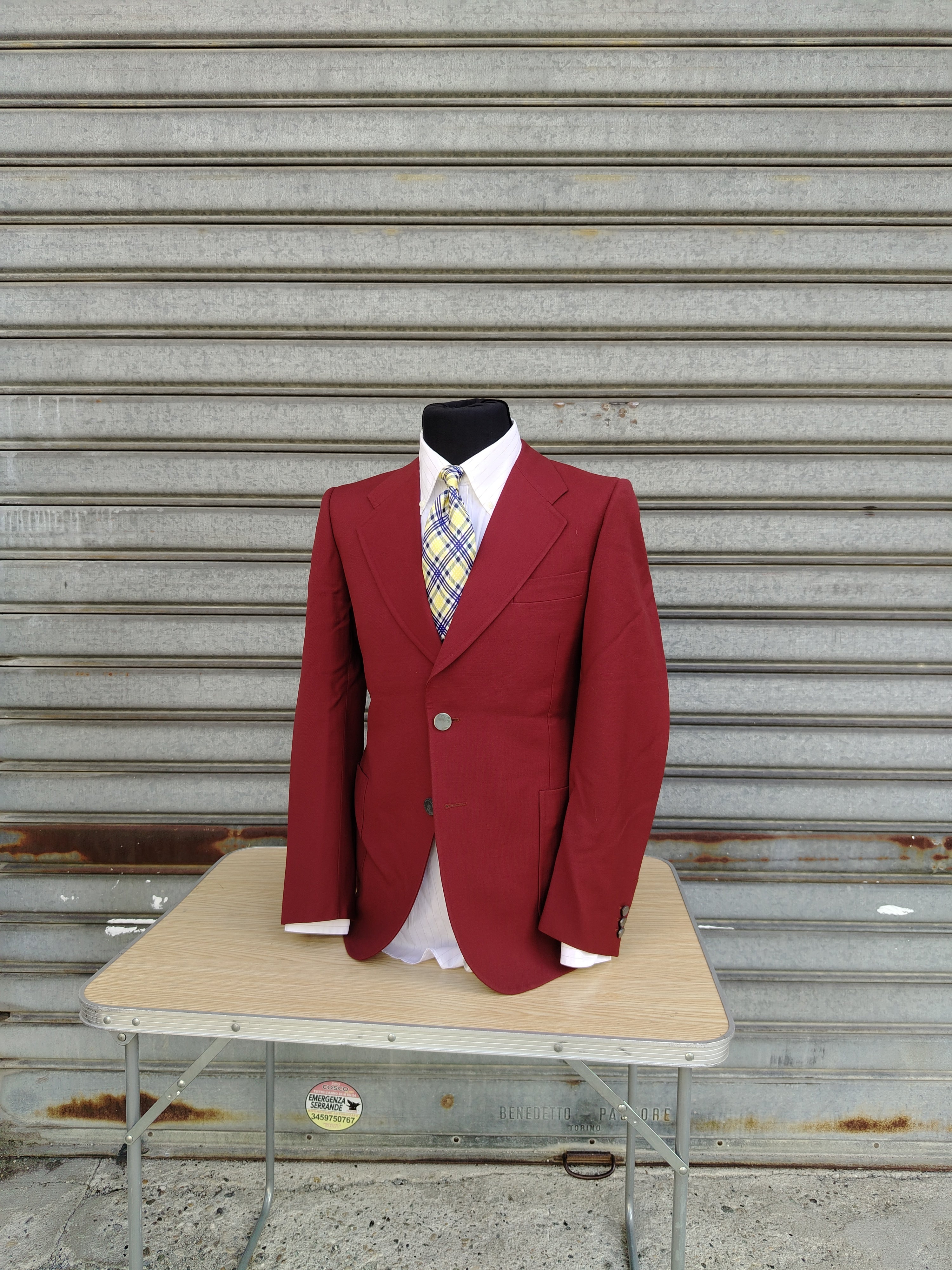 Giacca rossa anni 70' - Blazer in lana