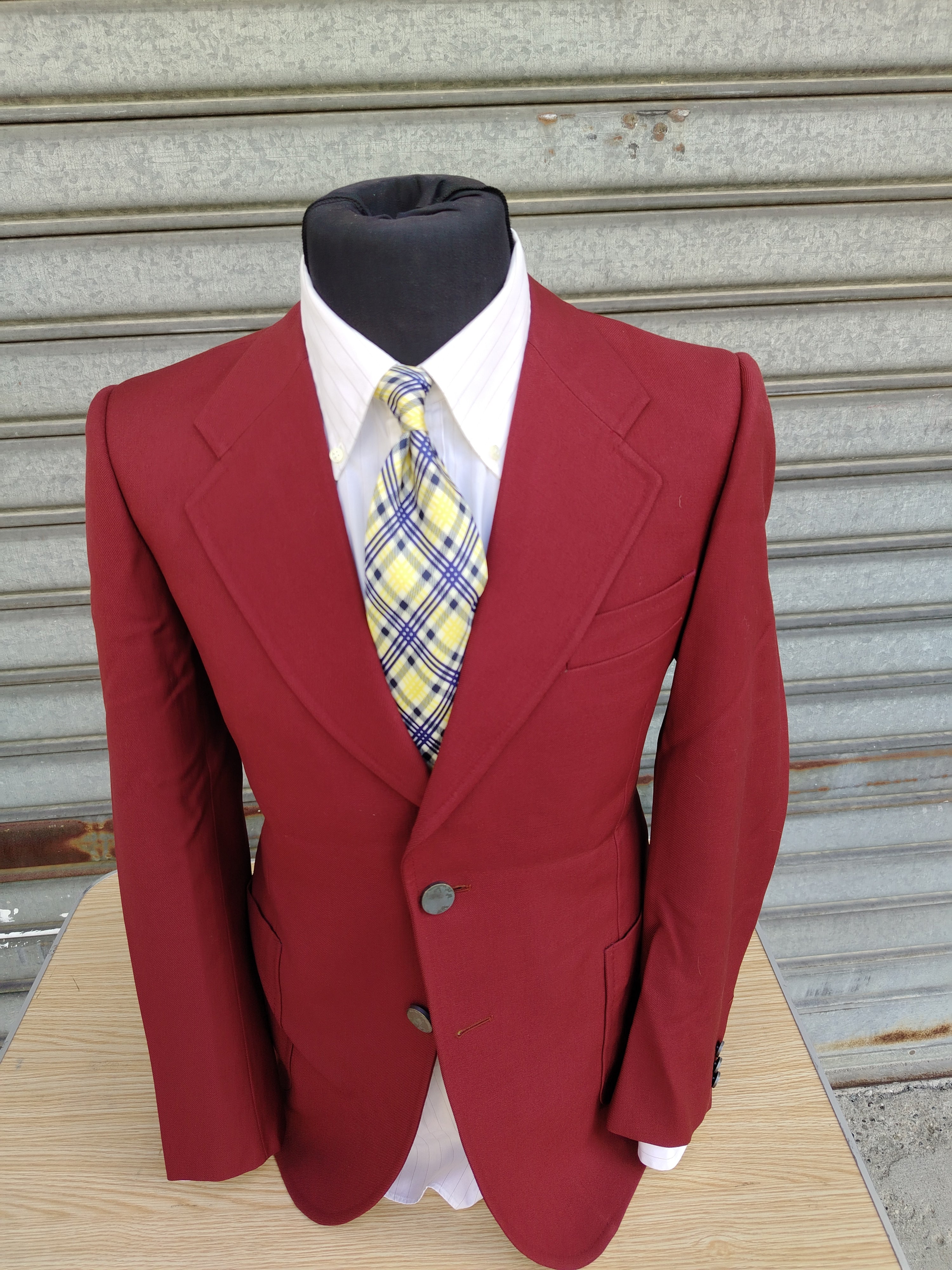 Giacca rossa anni 70' - Blazer in lana
