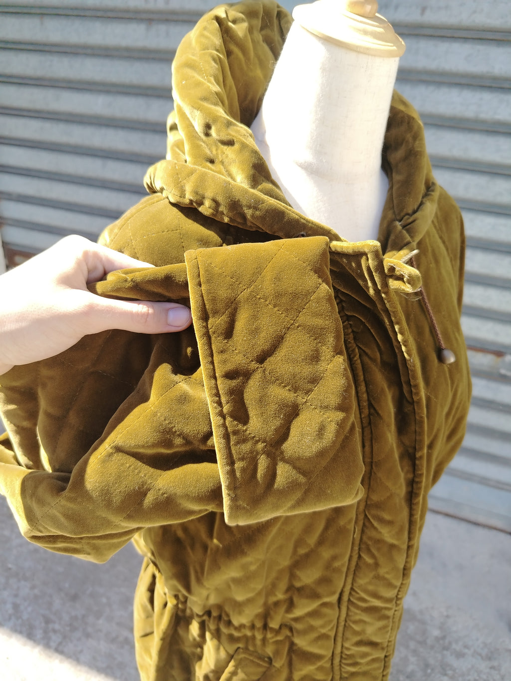 Parka invernale in velluto anni '80